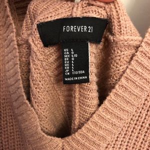 F21 Open Back Sweater